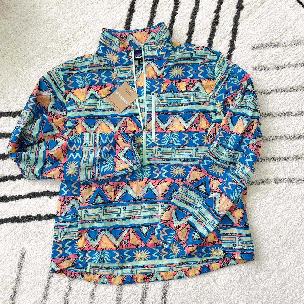 Patagonia HOUDINI STASH 1/2 ZIP Windbreaker SizeM NWT - Picture 1 of 5